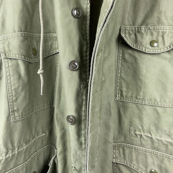 1961 John Ownbey Co. USAF Green Cotton Sateen Field Jacket Large Short - Picture 2 of 7